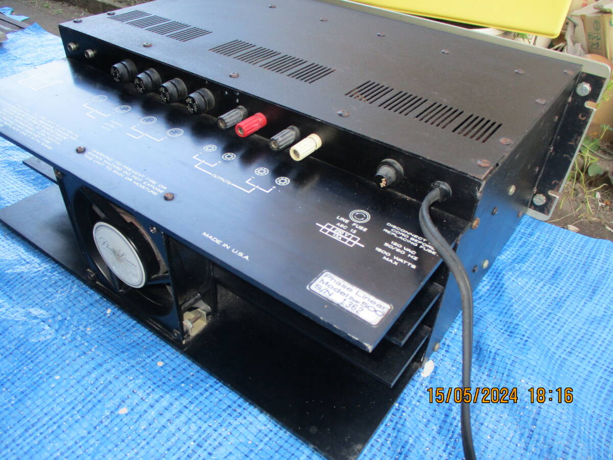 USA　Phase　Linear製　パワーアンプ　DUAL５００ SERIES TWO_画像7