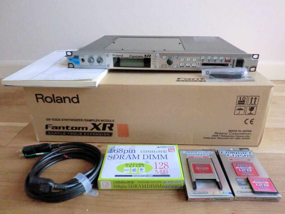  Roland /Roland Fantom-XR Sample tools Expansion sound module + memory 128MB extension +Compact Flash 128MB