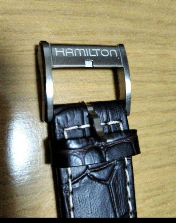  ハミルトン ジャズマスター クロノグラフ  シルバー メンズ腕時計    自動巻 新品純正レザーベルト付