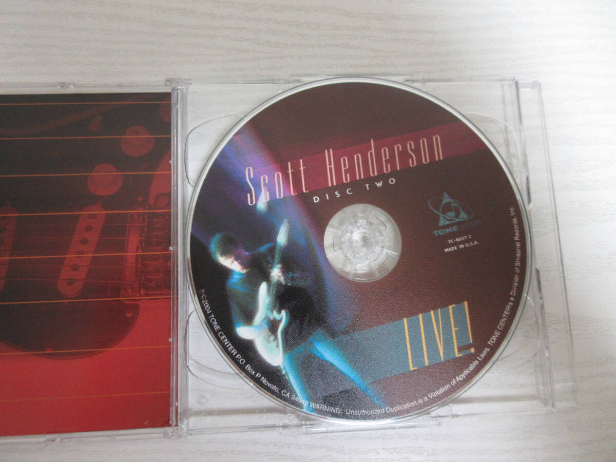 A1098 Scott Henderson / スコット・ヘンダーソン / Live! / Tone Center / TC 40372 / 2枚組CD 輸入盤 ライヴ ギタリスト_画像5