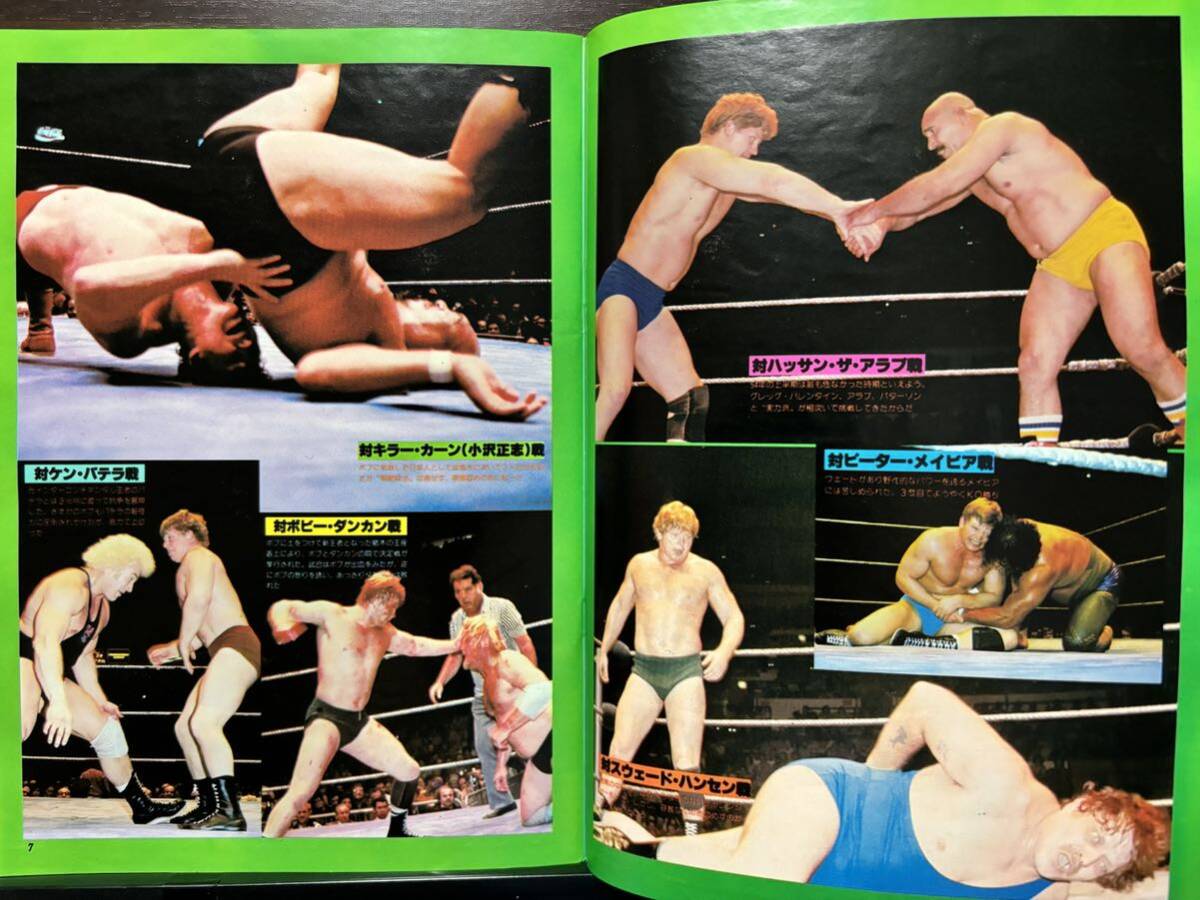 ジャンボポスター付き ボブ・バックランド プロレスアルバム No.9 WWF ニューヨークの帝王 アントニオ猪木 新日本プロレス_画像6