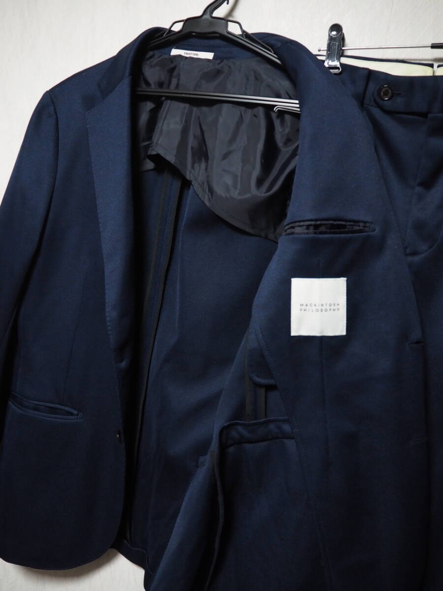 マッキントッシュフィロソフィー　TROTTER セットアップ 　スーツ 　ネイビー　サイズ38/40　ジャケット　パンツ