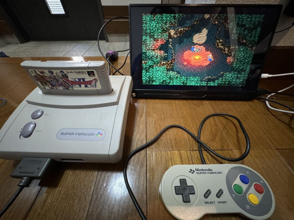 動作確認済み 任天堂 スーパーファミコンジュニア Super Famicom Jr. 本体 RGB改造 ACアダプター コントローラー SHVC-101_画像8