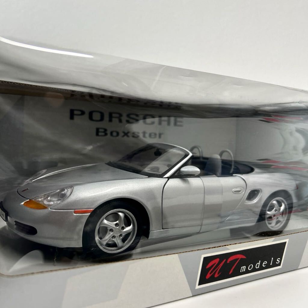 UT models 1/18 Porsche Boxster Cabriolet Silver ポルシェ ボクスター 986 シルバー ミニカー モデルカー