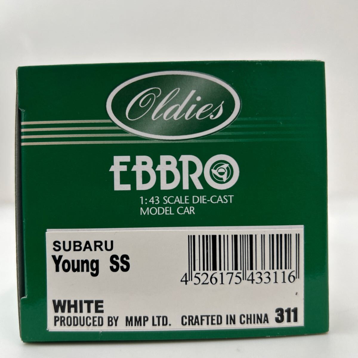 EBBRO 1/43 SUBARU Young SS 1968 White エブロ スバル ヤング ホワイト 旧車 ミニカー モデルカー 昭和レトロ_画像8