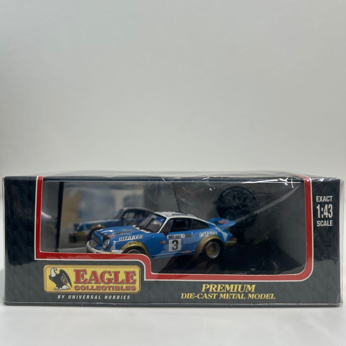 京商 イーグル 1/43 PORSCHE 911 SC 3L GITANE #3 Monte Carlo Rally Winner ポルシェ モンテカルロ ラリー 優勝車 EAGLE KYOSHO ミニカー _画像1