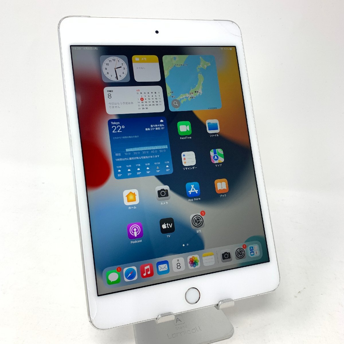 [ Junk ]iPad mini 4/Wi-Fi+cellilar/64GB/ серебряный /88%/9795