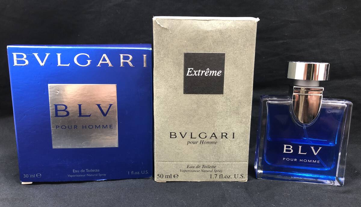 『HK藤個04029E』1円スタート BVLGARI ブルガリ BLV Extreme POUR HOMME オードトワレ 香水3点 開封済の画像6