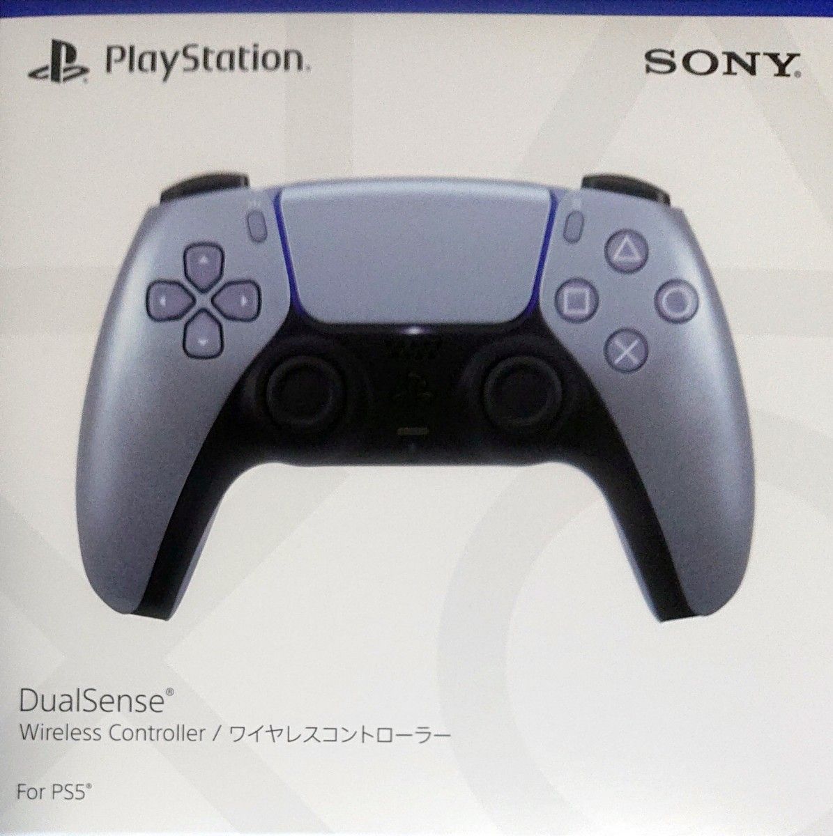 【PS5】DualSense ワイヤレスコントローラー スターリング シルバー CFI-ZCT1J08 