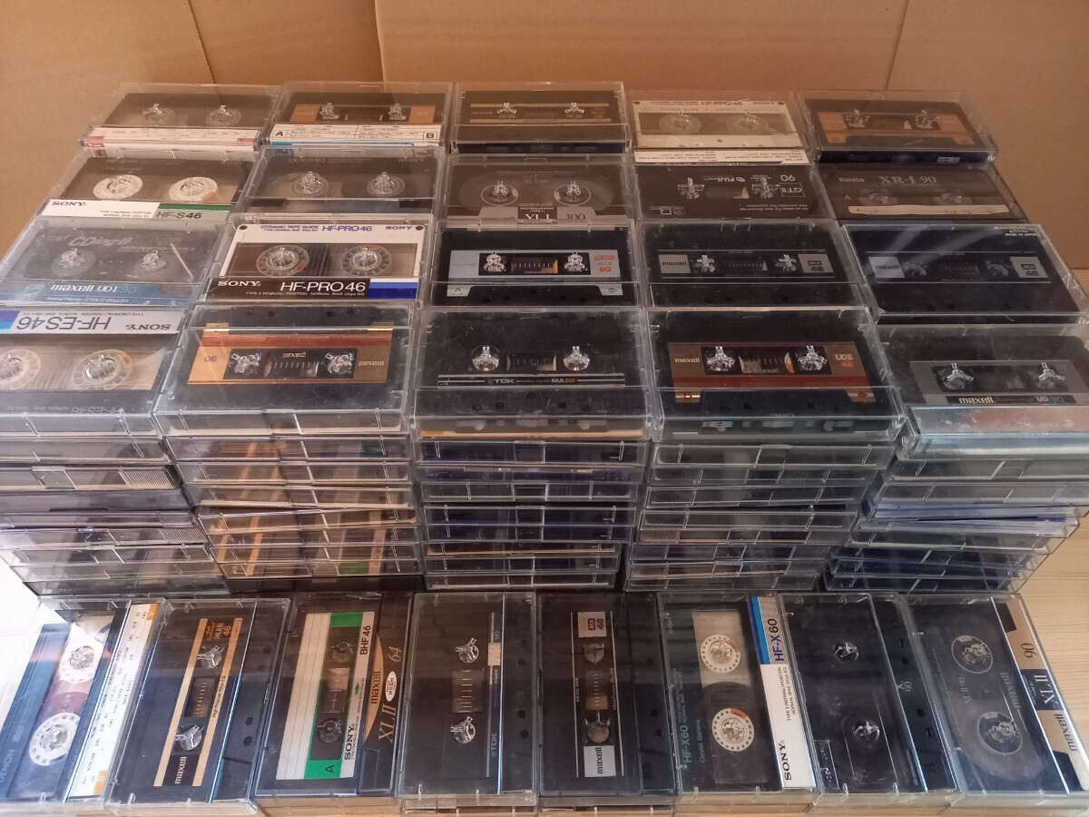  cassette tape used together 200ps.@ and more maxell TDK SONY AXIA DENON Hi Posi metal normal used .