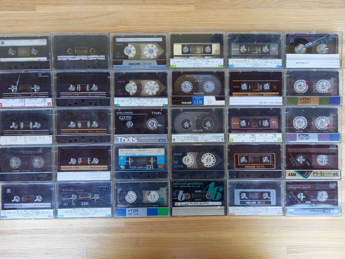  cassette tape used together 200ps.@ and more maxell TDK SONY AXIA DENON Hi Posi metal normal used .