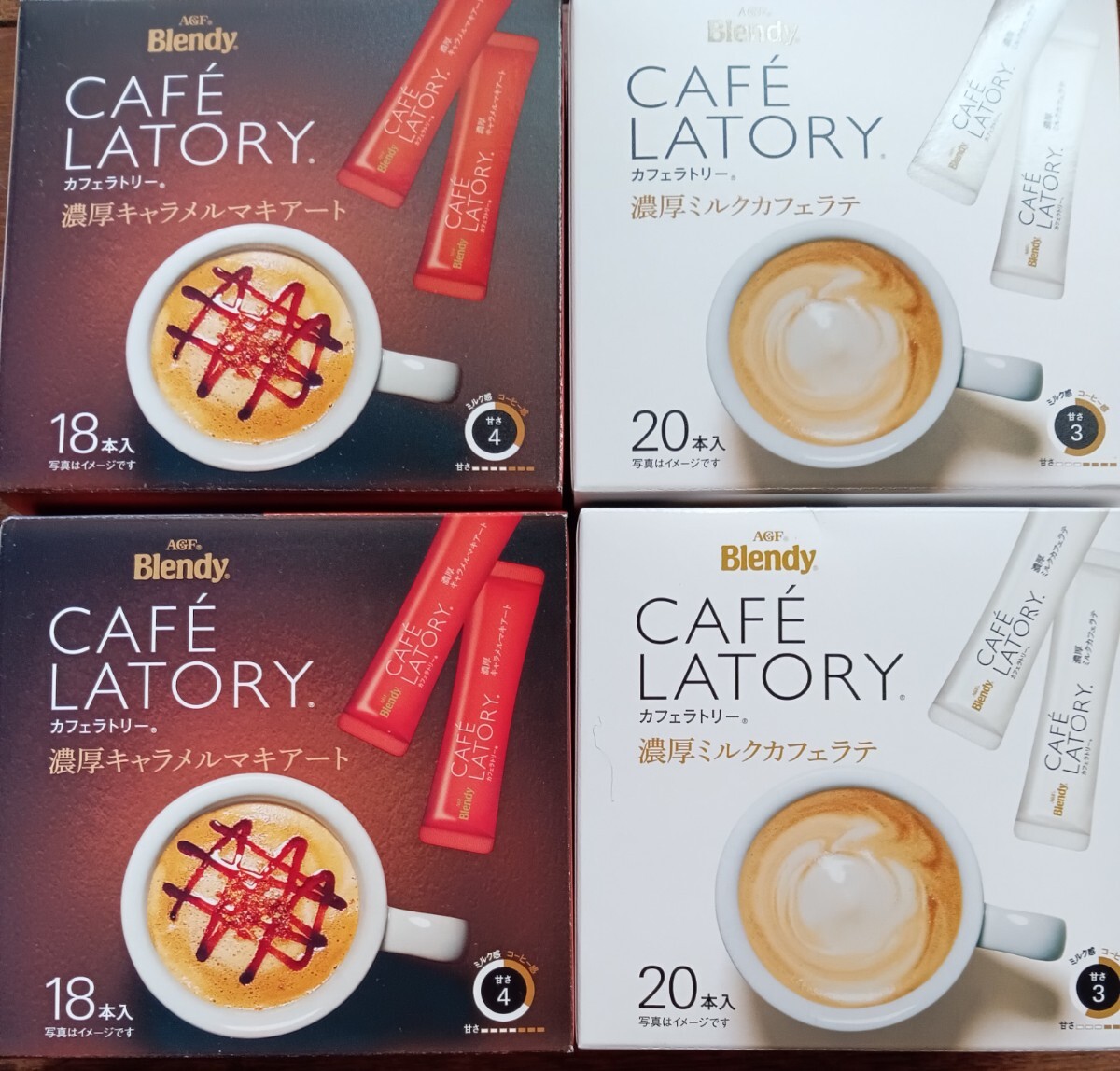  палочка кофе AGFb Len ti Cafe lato Lee . толщина молоко Cafe Latte!. толщина карамель maki искусство!4 коробка 76 шт. комплект ( включая доставку )