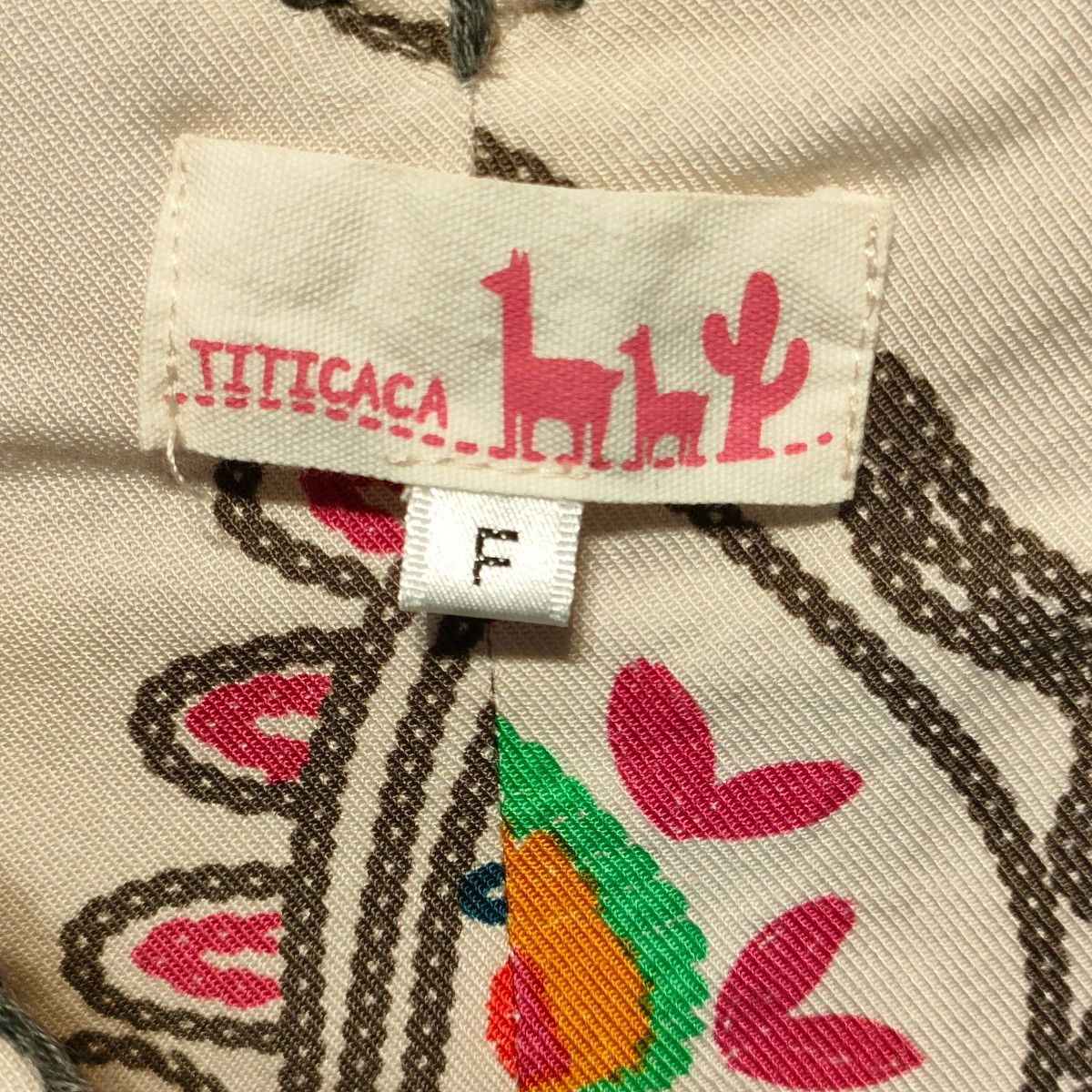 TITICACA チチカカ  ワンピース ノースリーブ 総柄 花柄