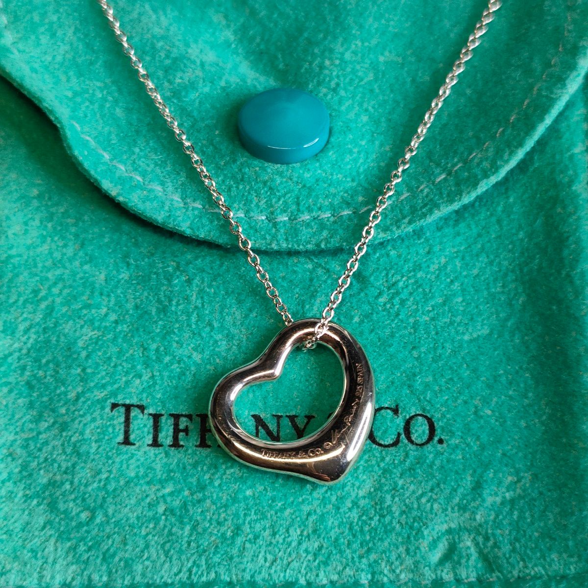 【新品未使用】TIFFANY&Co  ネックレス オープンハート アクセサリー シルバー ティファニー