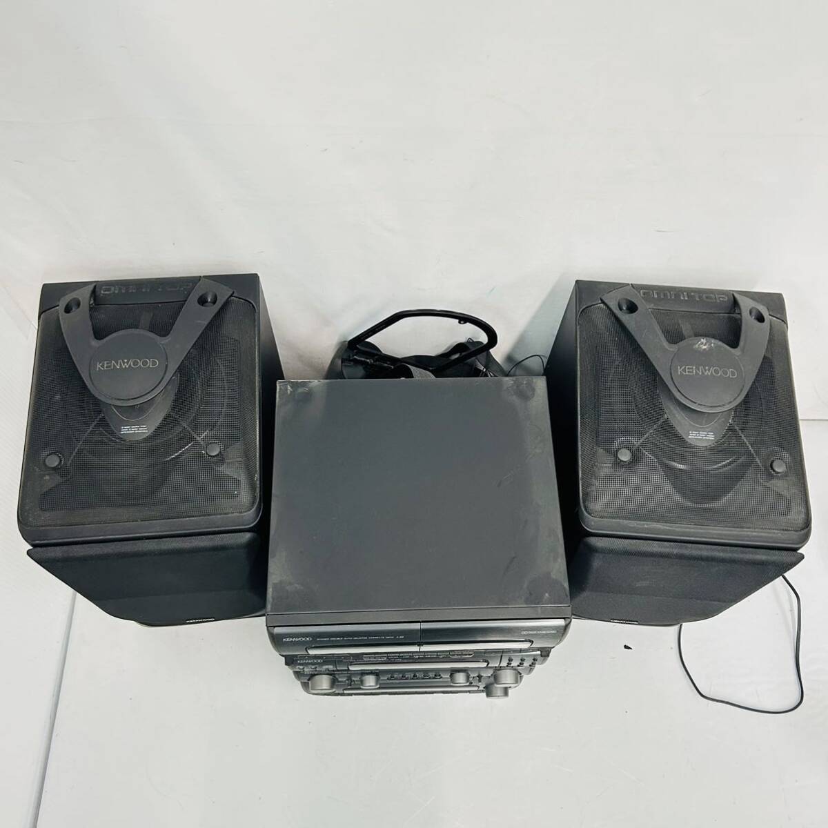 4SC182 KENWOOD Kenwood system player pair Spee Car Audio equipment electrification OK manual code remote control attaching used present condition goods operation not yet verification 