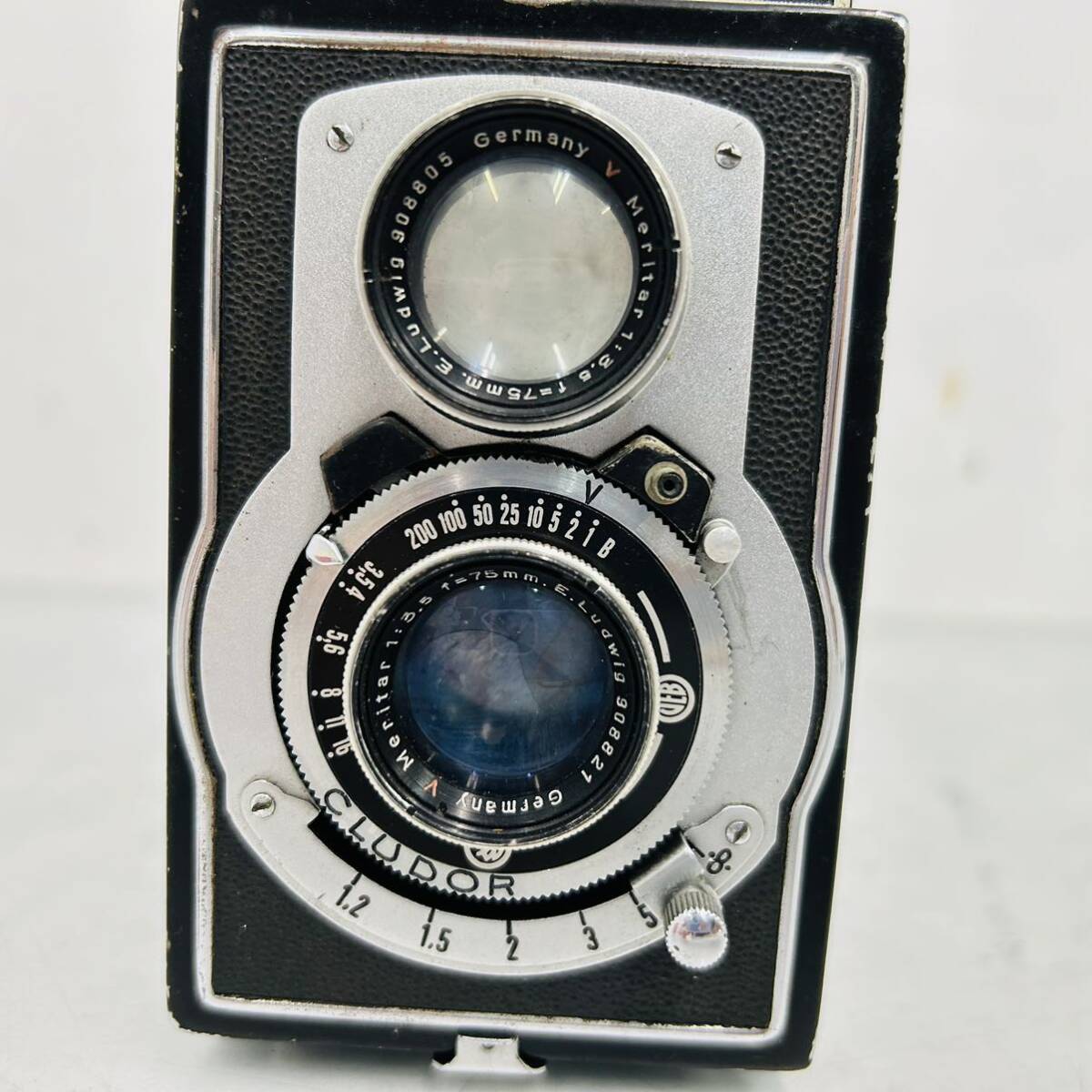 4SC202 Reflekta Ⅱ 二眼レフカメラ Meritar 1:3.5 75mm フィルムカメラ カメラ 中古 現状品 動作未確認の画像7