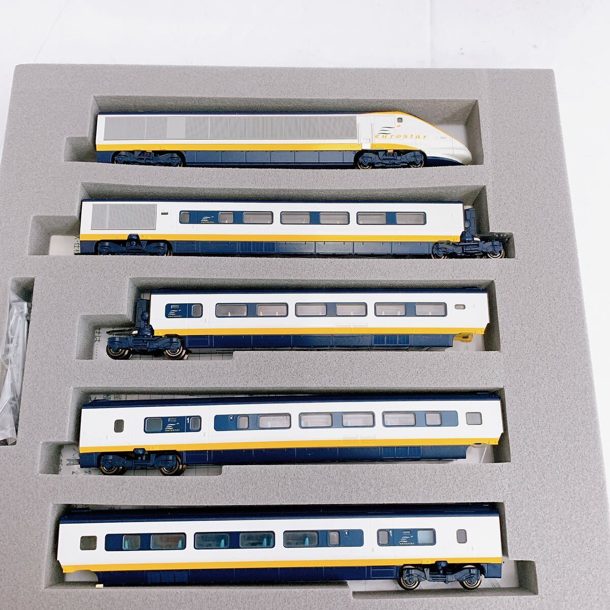 4SB084【美品】 KATO Nゲージ 10-327 ユーロスター 基本セット 8両 鉄道模型 中古 現状品の画像6