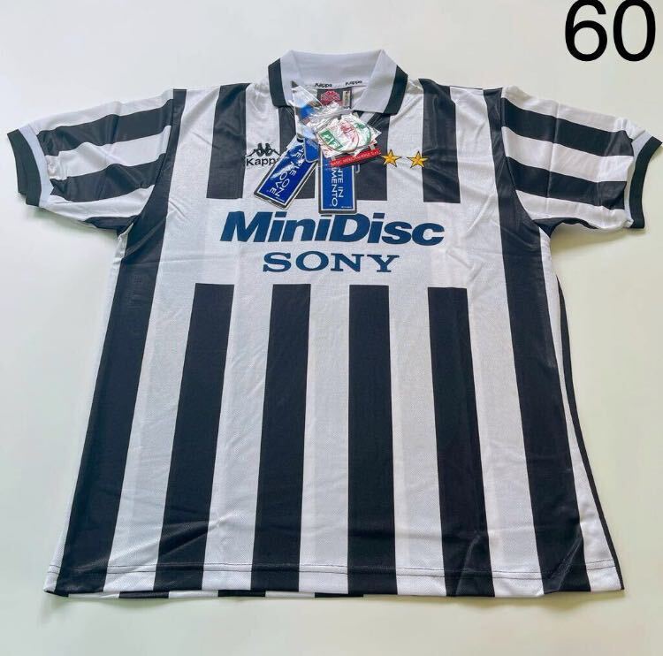 4SB200 3SB169【未使用】 ユベントス サッカーユニフォーム Kappa JUVENTUS SONY MiniDisc タグ付き Lサイズ 現状品の画像1