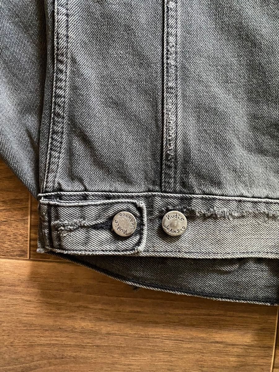 新品未使用タグ付き　ヌーディジーンズ　nudie jeans デニムジャケット　BILLY ビリー　フェードブラック　Gジャン