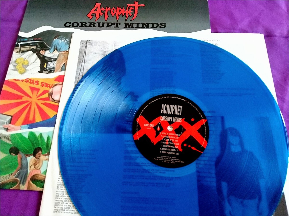 【Thrash Metal】ACROPHET - Corrupt Minds（'88）XXXオリジナル盤 スラッシュメタル Crossover クロスオーバー Hard Core_画像3