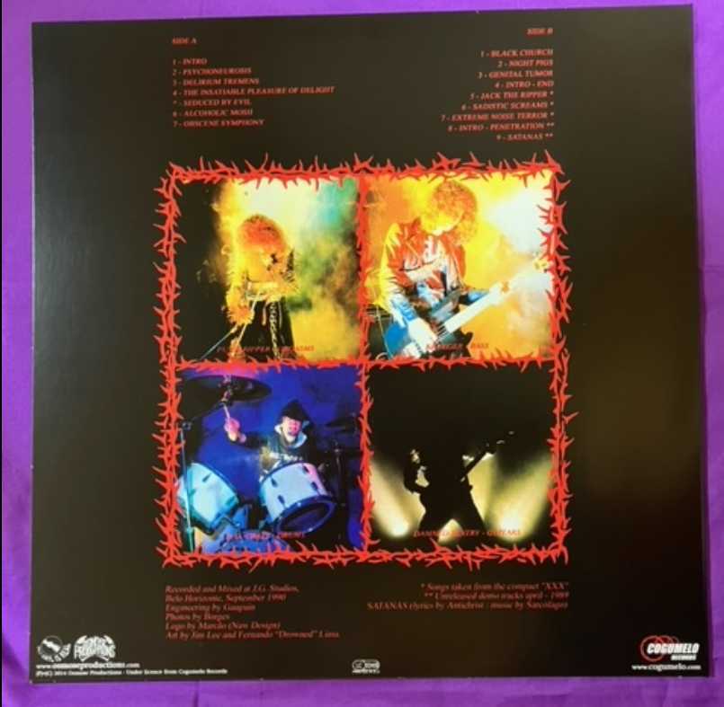 【Thrash Metal】SEXTRASH - Sexual Carnage（'90）ブラジリアン・スラッシュ/Death 初期デスメタル超名盤！Cogumelo Records Chakalの画像2