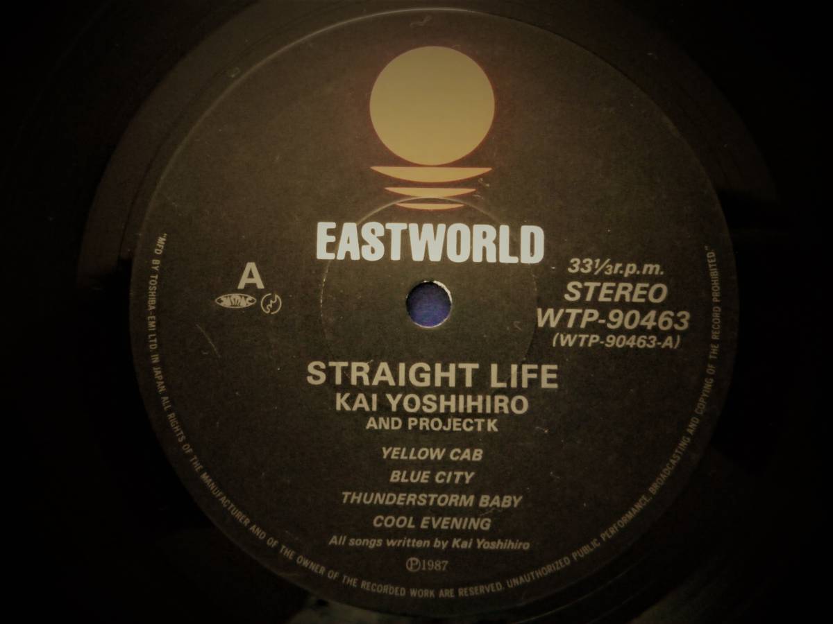 □甲斐よしひろ【STRAIGHT LIFE】LP□_画像4