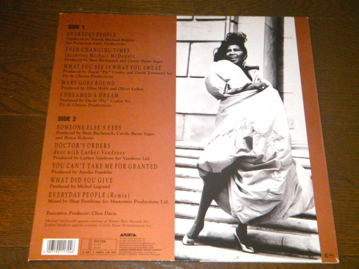 ◎アレサ・フランクリン／ARETHA FRANKLIN【WHAT YOU SEE IS WHAT YOU SWEAT】LP／美盤◎_画像2