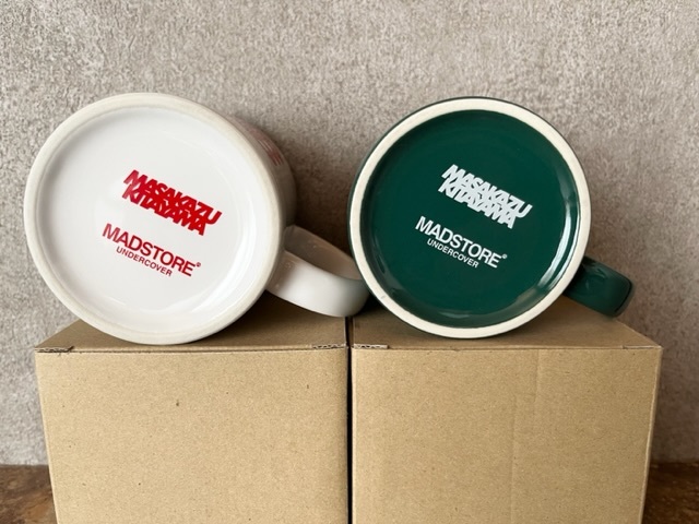 未使用★UNDERCOVER/アンダーカバー MADSTORE 北山雅和 コラボ マグカップ 2個セット MAD LOGO Vol.1_画像3