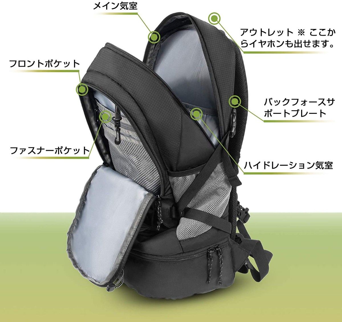 登山 リュックサック バックパック大容量 防水 超軽量 40L