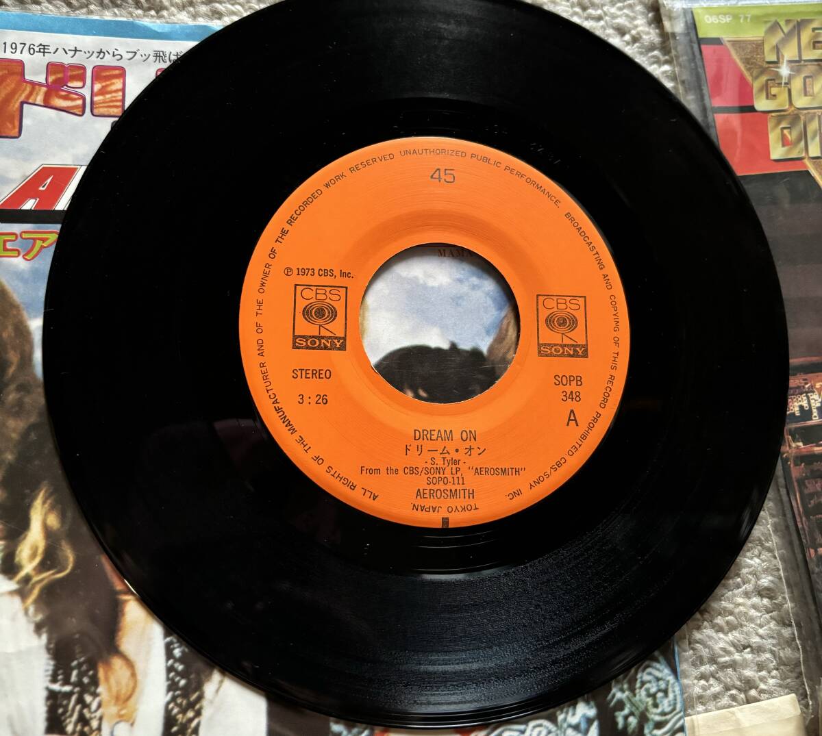 中古 洋画シングルレコード 12枚 アナログ 7インチ エアロスミス マドンナ ジャニス・イアン イーグルス シカゴ モンキーズ など の画像5