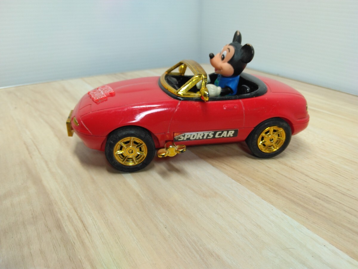 当時物　レトロ　ミッキーマウス　マスダヤ　1990　ゼンマイカー　Mickey Mouse　おもちゃ　玩具　ディズニー　ヴィンテージ　U_画像2