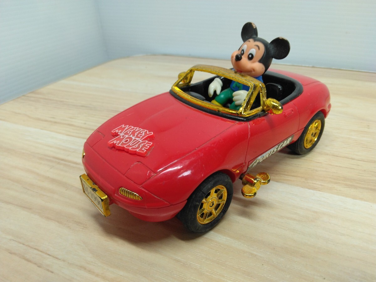 当時物　レトロ　ミッキーマウス　マスダヤ　1990　ゼンマイカー　Mickey Mouse　おもちゃ　玩具　ディズニー　ヴィンテージ　U_画像1