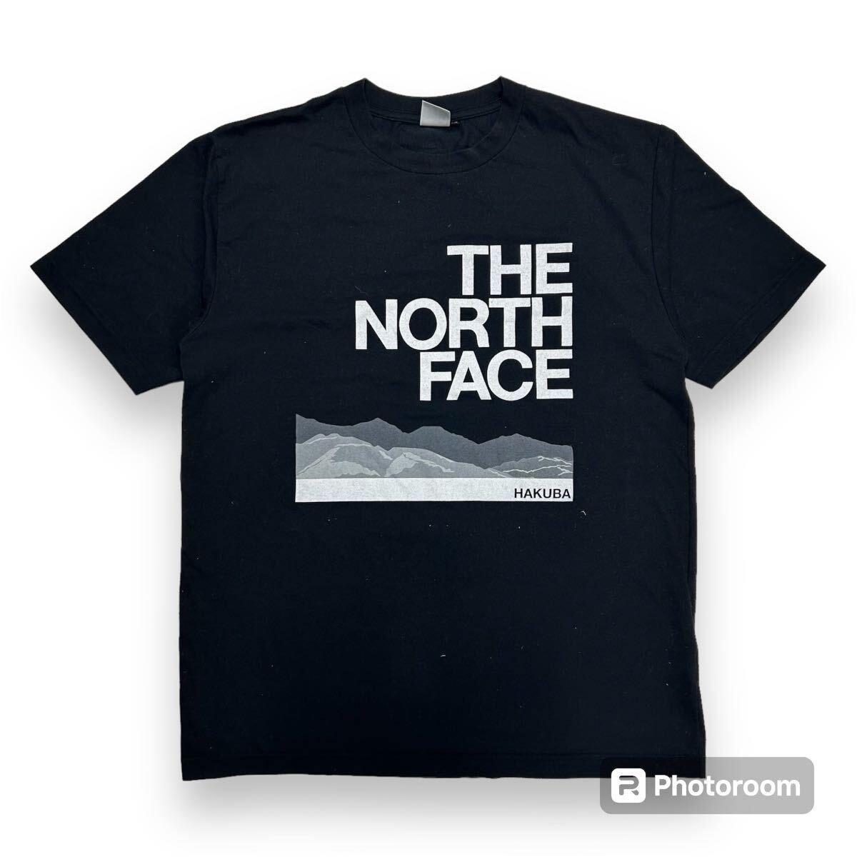 THE NORTH FACE ザノースフェイス 半袖ロゴTシャツ ブラック XL HAKUBA Tee アウトドア_画像1