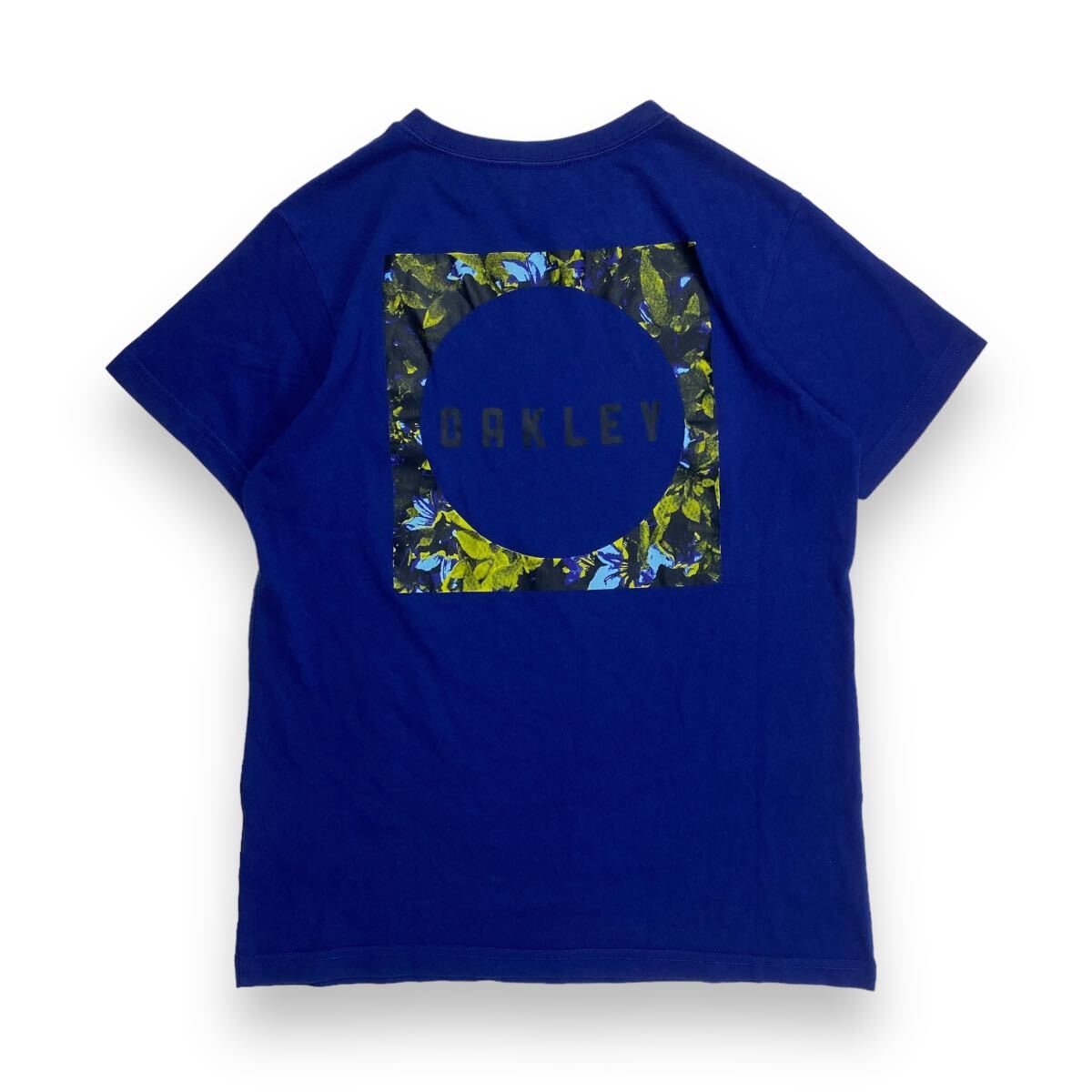 OAKLEY オークリー 半袖Tシャツ バックプリント ブルー M _画像2
