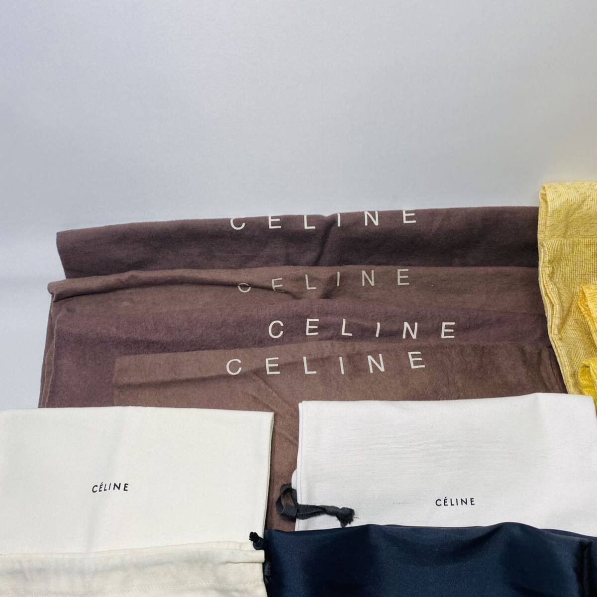 CELINE FENDI LOEWE セリーヌ フェンディ ロエベ 保存袋 まとめ ダストバック バック用 小物用 大・中・小サイズ 山 24枚 の画像2