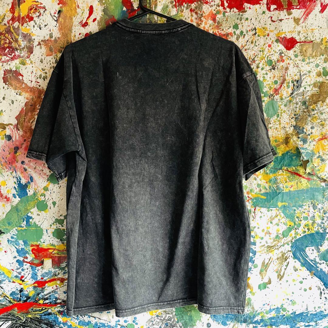BONE脳 ケミカルウォッシュ リプリント Tシャツ 半袖 メンズ 新品 個性的 マーズアタック Mars Attacks ブラック ハイデザイン_画像4
