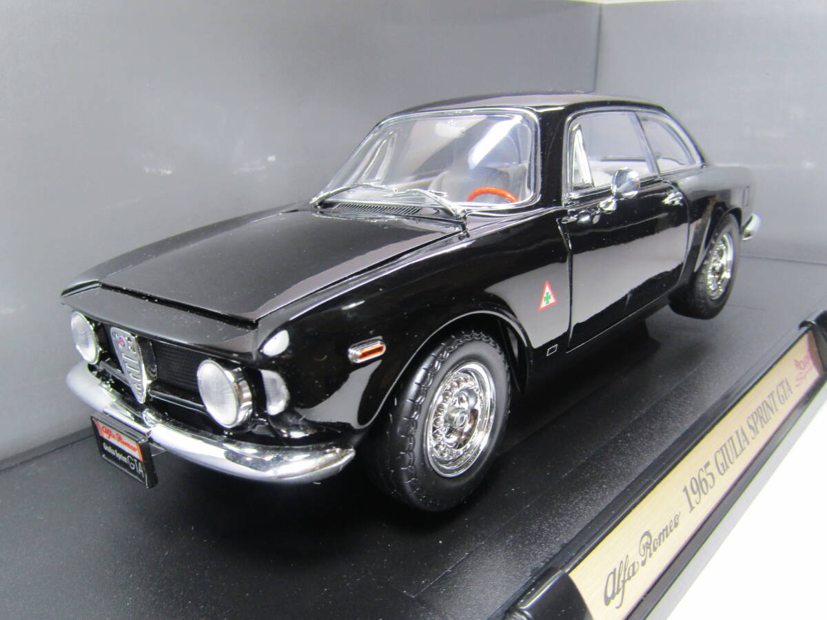 【残りわずか】 アルファロメオ 1965 1/18 Giulia Romeo Alfa ジュリア 1965 黒 乗用車