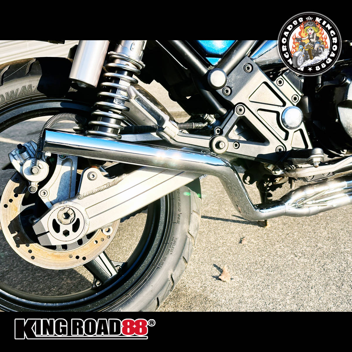 【動画あり】カワサキ / ゼファー400 Ⅰ型・Ⅱ型 / ゼファーχ / ZR400C ☆ KingRoad88 / 4-2-1 / スリム管 / マフラー_画像1