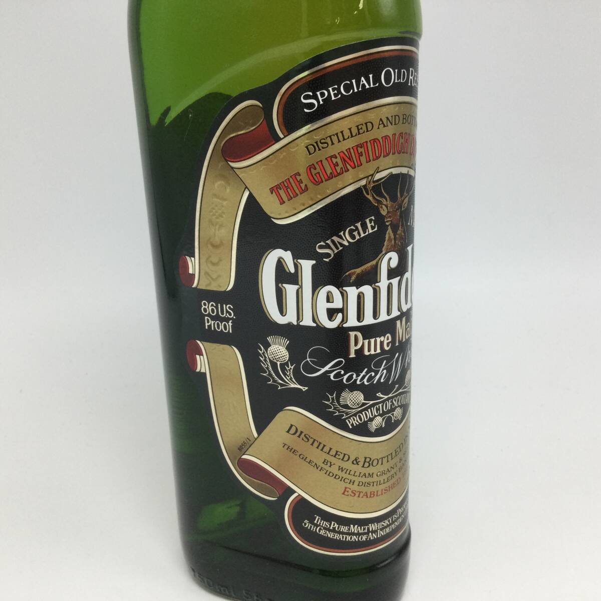 J2♪【未開栓】Glenfiddich グレンフィディック ピュア モルト スコッチ ウイスキー 750ml 43% 洋酒 古酒 ♪_画像4