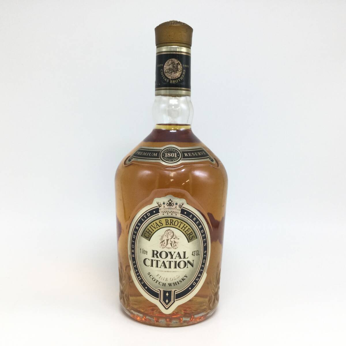 S41♪【未開栓】CHIVAS シーバス ブラザーズ ロイヤル サイテーション スコッチウイスキー 1000ml 43％ 洋酒 古酒 ♪ _画像1