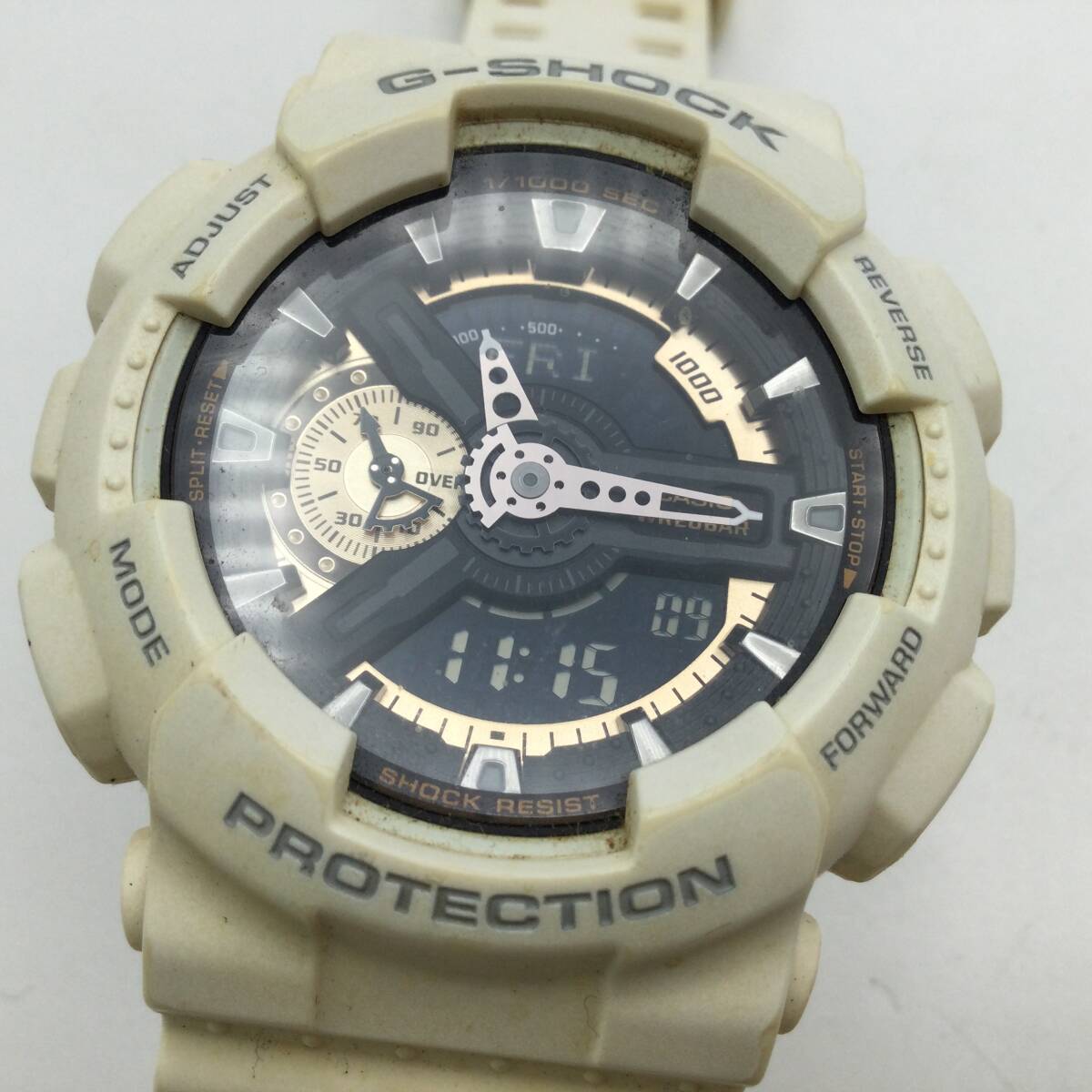 S38♪【QZ/稼働】CASIO カシオ G-SHOCK Gショック GA-110RG メンズ腕時計 クォーツ アナデジ 現状品 ♪_画像7