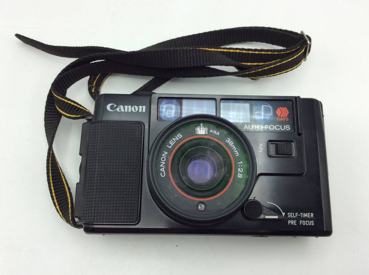 S28♪【動作/精度未確認】Canon キヤノン コンパクトフィルムカメラ AF35M 38mm 1：2.8 / Kenko ケンコー mc 48mm 現状品 ジャンク品 ♪_画像2