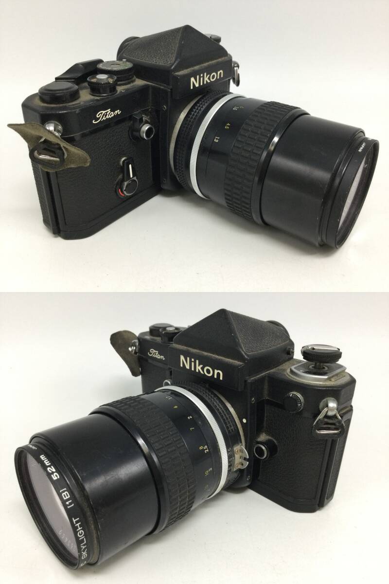 S37♪【動作/精度未確認】Nikon ニコン F2T Titan フィルムカメラ / NIKKOR 135mm 1:3.5 レンズ / 現状品 ジャンク品 ♪_画像2