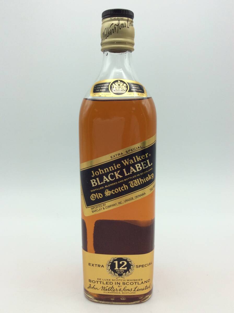 F17♪【未開栓】JOHNNIE WALKER ジョニーウォーカー ブラックラベル 12年 ジョニ黒 750ml 43% スコッチ ウイスキー 古酒 洋酒 ♪_画像1