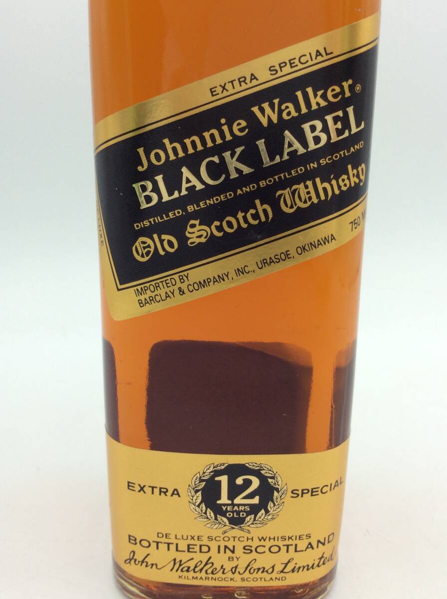 F17♪【未開栓】JOHNNIE WALKER ジョニーウォーカー ブラックラベル 12年 ジョニ黒 750ml 43% スコッチ ウイスキー 古酒 洋酒 ♪_画像3