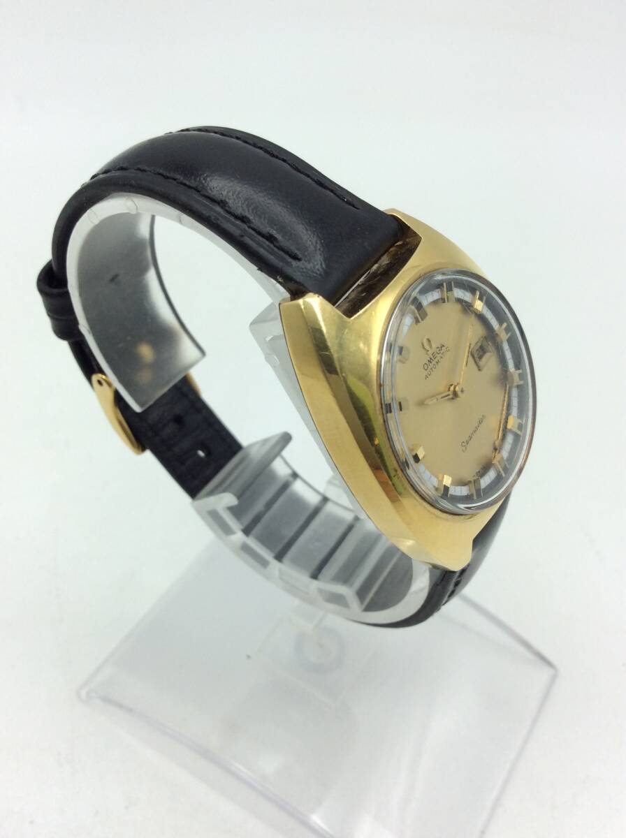 D25♪【AT/不動品】OMEGA オメガ Seamaster シーマスター 自動巻き デイト ラウンド メンズ 腕時計 現状品 ジャンク品 ※秒針破損あり ♪_画像2