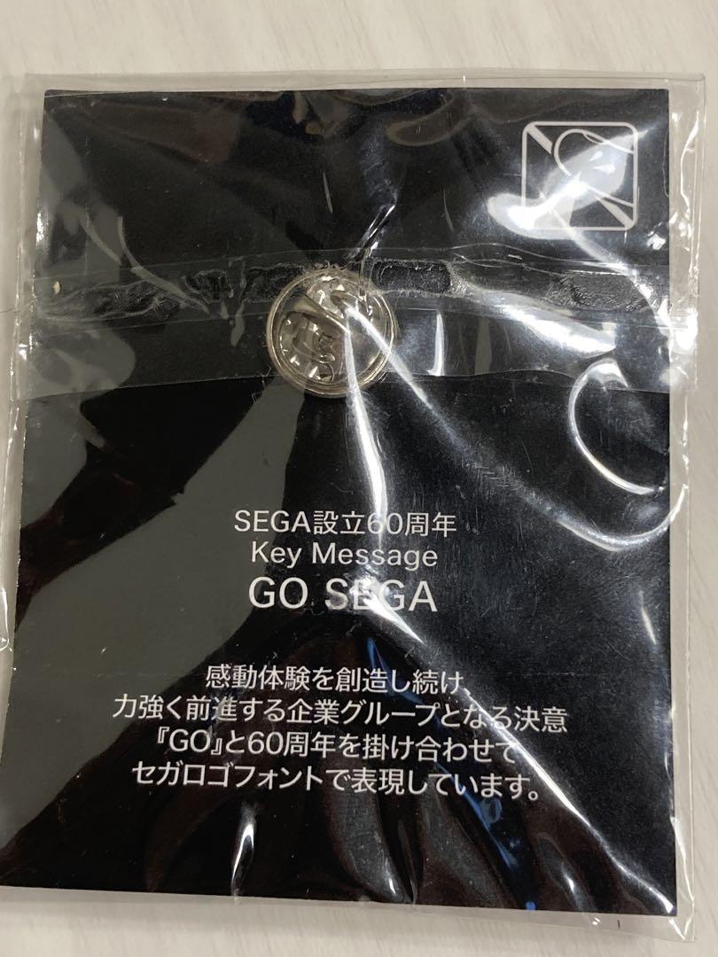 セガ GO SEGA 設立60周年 ピンバッジ 新品 非売品_画像2