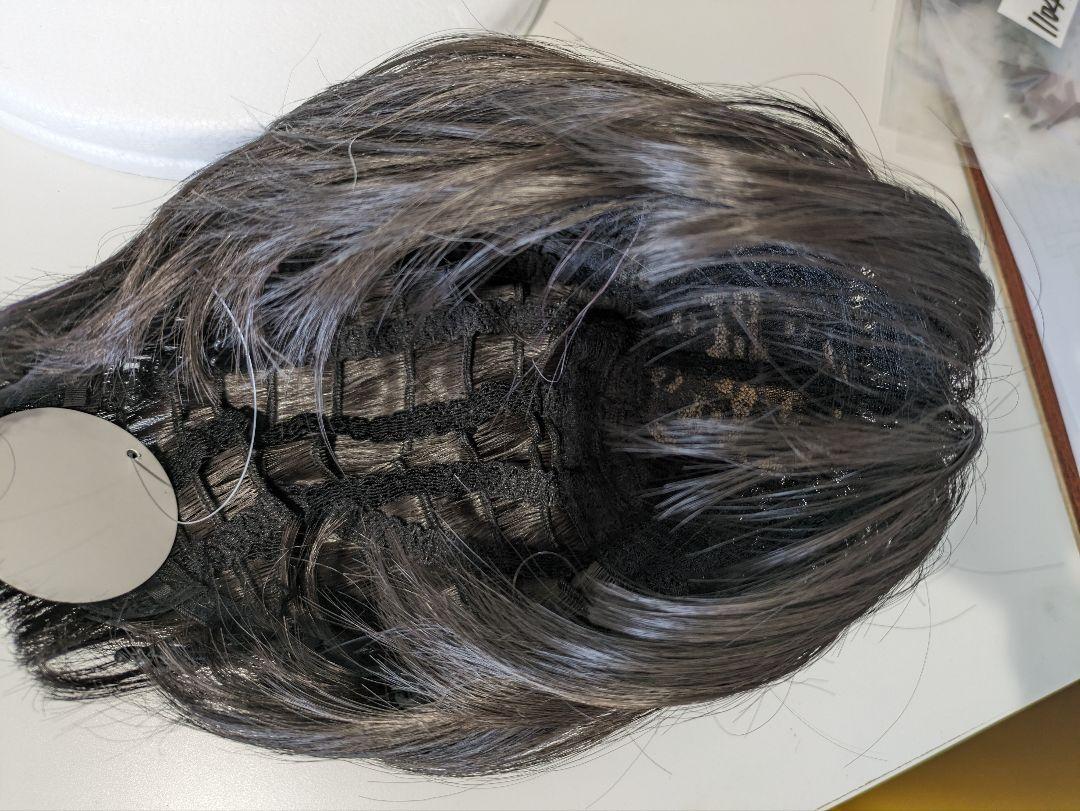 812　シンプルショートヘアー　ブラック　黒　コスプレ　かつら　変装　女装　自然　黒髪　フルウィッグ　wig ウィック　医療用　ネット_画像9