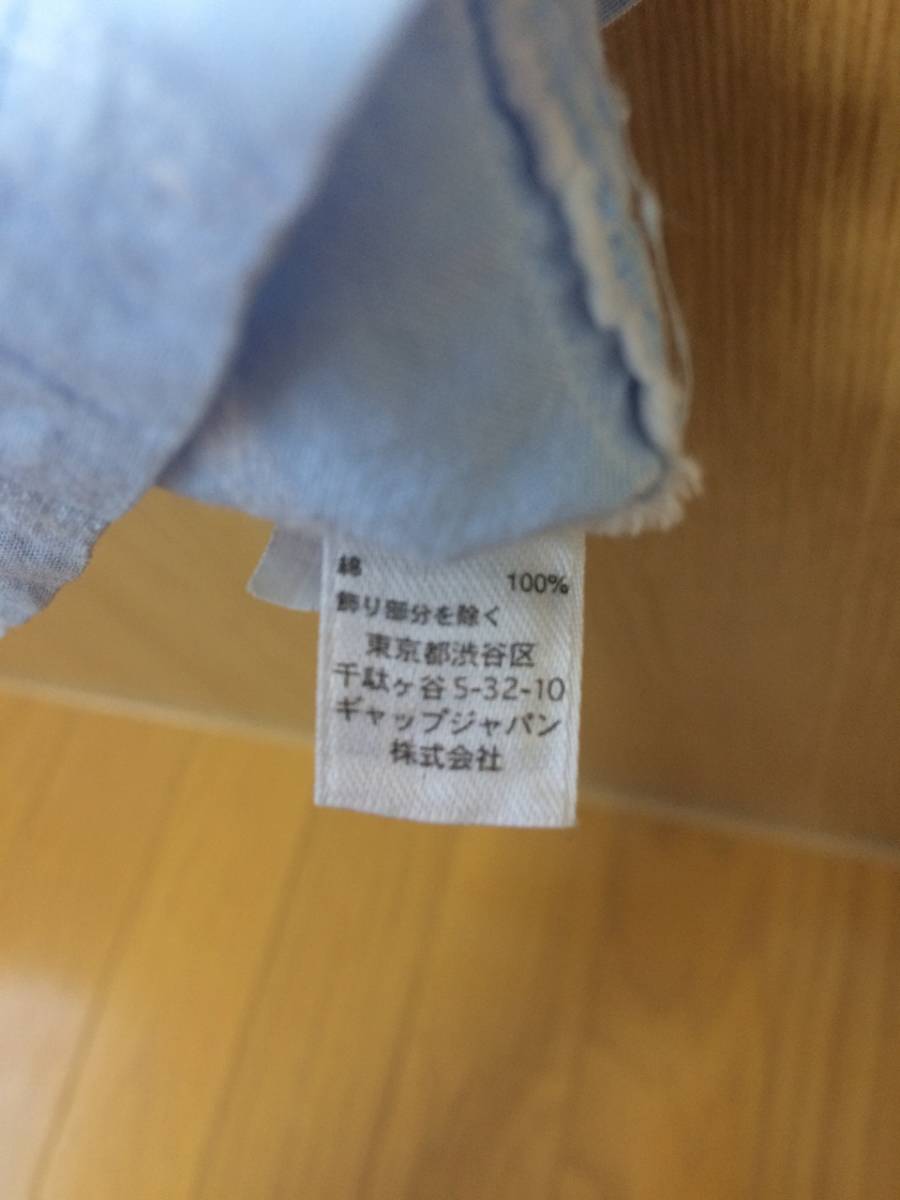 【baby Gap】半袖シャツ☆ボタンシャツ☆水色☆オシャレ！☆100センチ☆ベビーギャップ☆ギャップ_画像5