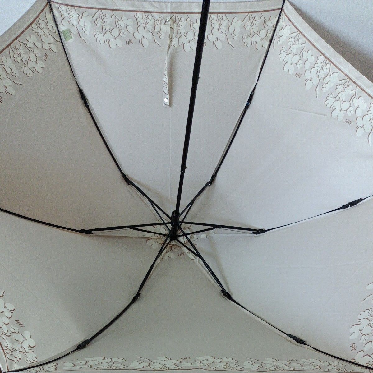 HANAE MORI 森英恵 折り畳み傘 雨傘 60cm 折りたたみ傘 新品 未使用 ベージュ シャンパンゴールド ハナエモリ 傘